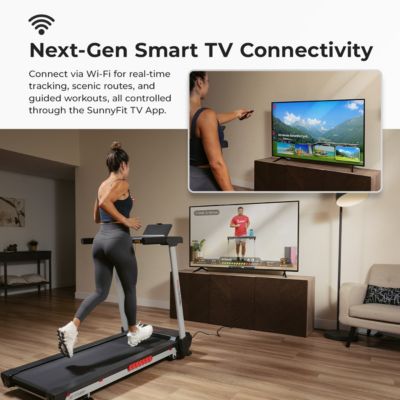 Pace 500 Smart Wi-Fi Treadmill with 12-Level Auto Incline, Foldable Design