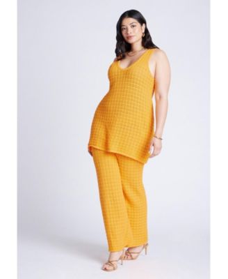 Women's Plus Size Crochet Knit Pant