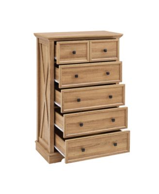 Tall Bathroom Cabinet Closet Organizers Storage Clothes with 6 Drawers