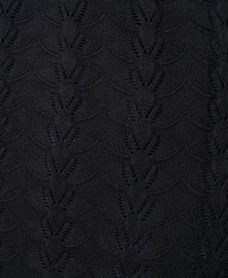 Plus Size Pointelle Cardigan Sweater