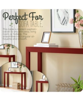 44" Russel Long Console Table - Minimalist and Slim Entryway Table for Decorative Displays, Sofa Table
