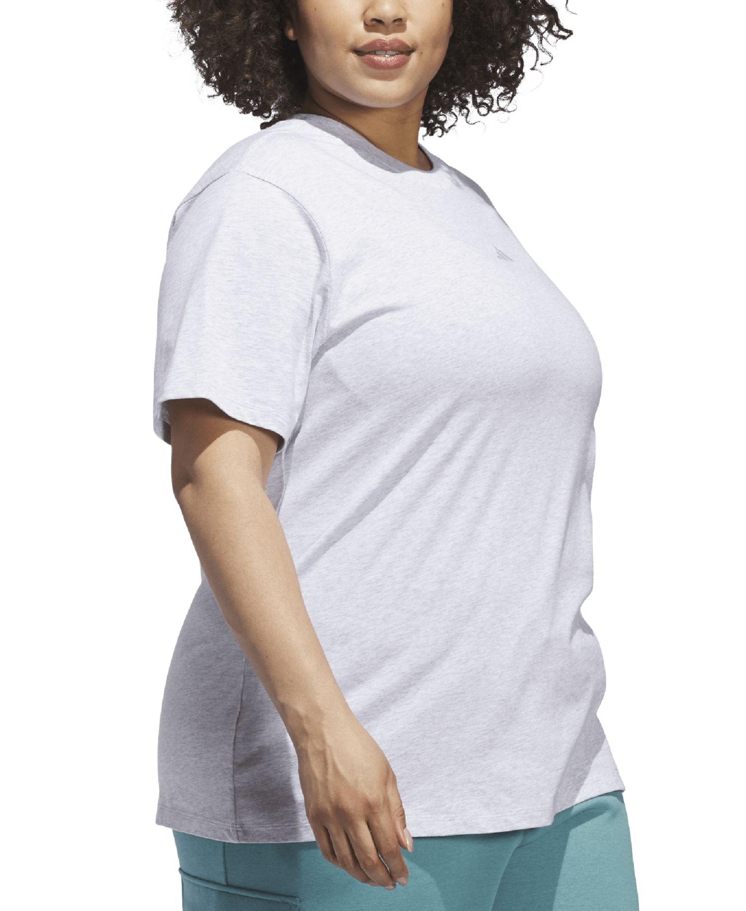 Plus Size Short-Sleeve Cotton Crewneck Logo T-Shirt