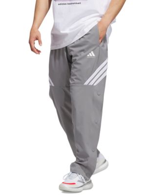 Men's Three-Stripe Woven Snap Pants