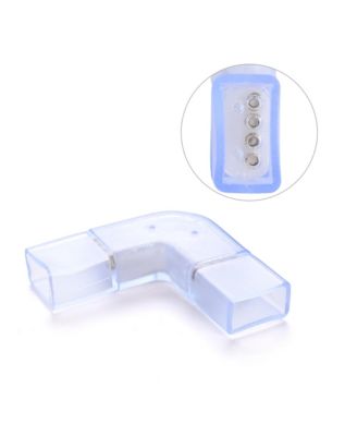 10pcs L Shape Pin Connectors Accessories with Pin 8x18mm RGB Neon Rope Lightht