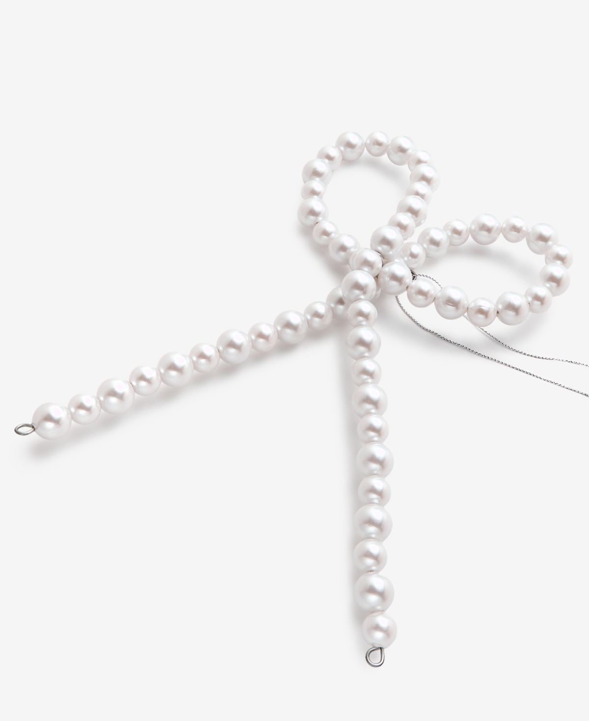 Holiday Lane Gilded Glamour Pearl Bow Ornament, Macy's Exclusive In Multi