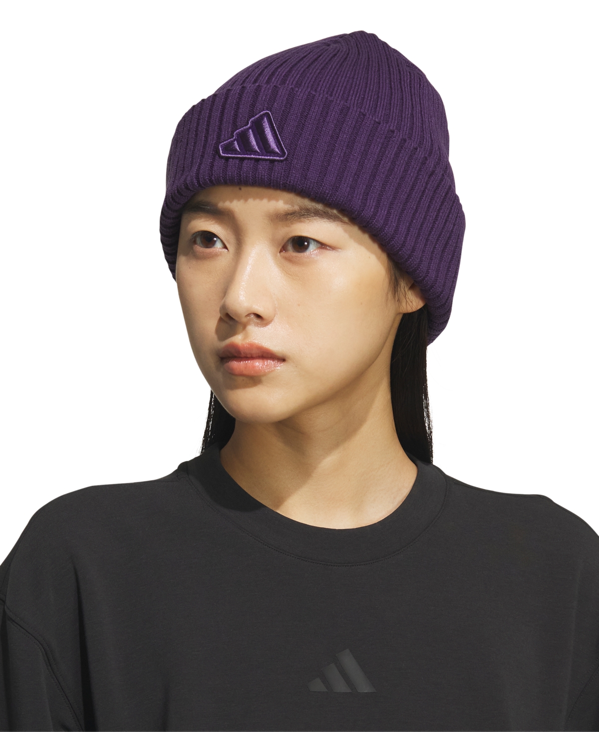 Adidas Originals Women's Altitude 2 Fold Beanie In Purple