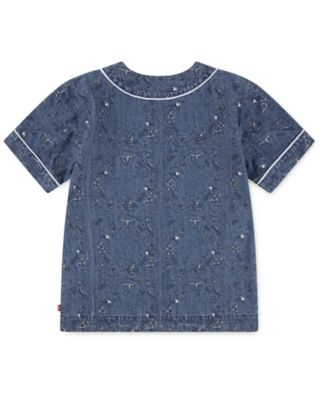 Big Boys Baseball Woven Shirt