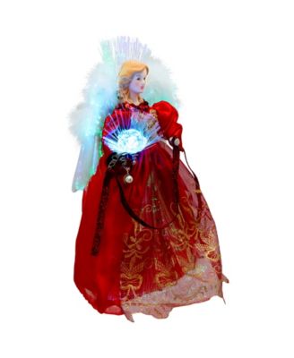 12" Lighted Fiber Optic Angel Christmas Tree Topper