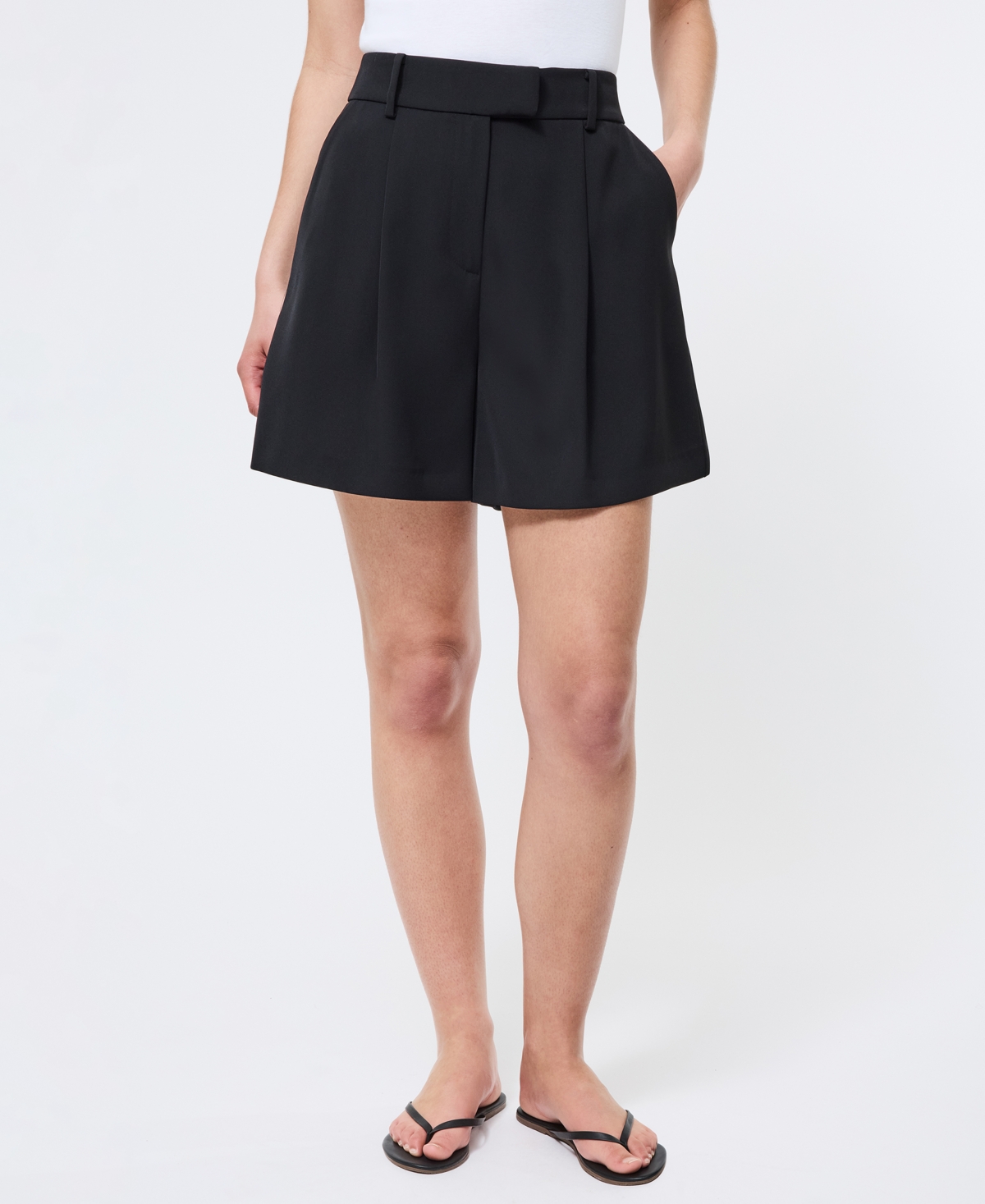 French Connection Women's Harry Wide-leg Shorts In Black