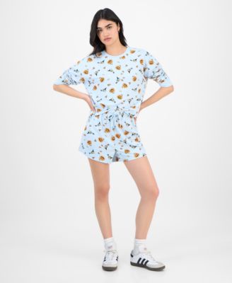 Love Tribe - Juniors' Witchy Woodstock Mid-Rise Cotton Shorts