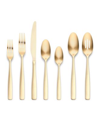 Kaede 42-Pc. Flatware Set with Wire Caddy, Service for 8