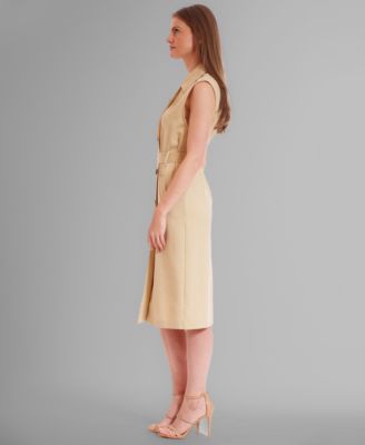 Women's Sleeveless A-line Jacket Dress