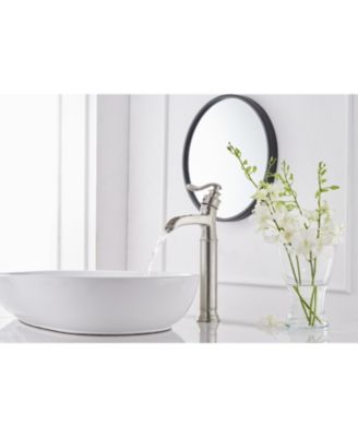 Waterfall Single Hole Single Handle Bathroom Vessel Sink Faucet with Pop-up Drain Assembly