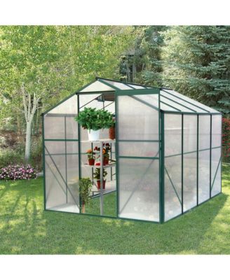 6'x8' Heavy Duty Polycarbonate Greenhouse for Backyard
