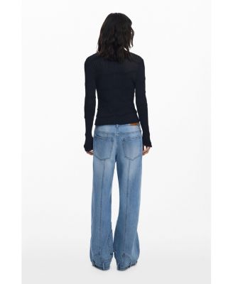 Women's Fitted textured cardigan