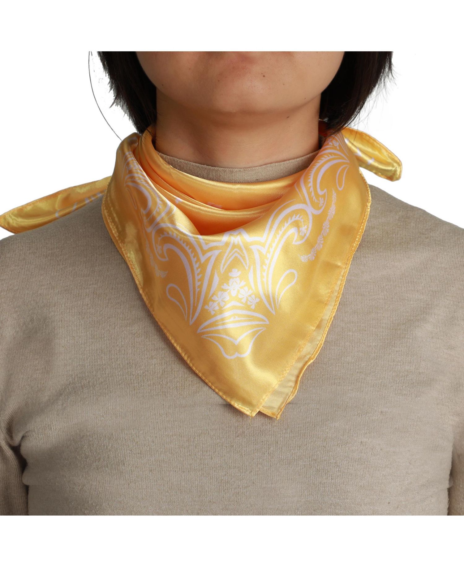 Lightweight Satin Paisley Print 22"x22" 6-Pack Bandana Set