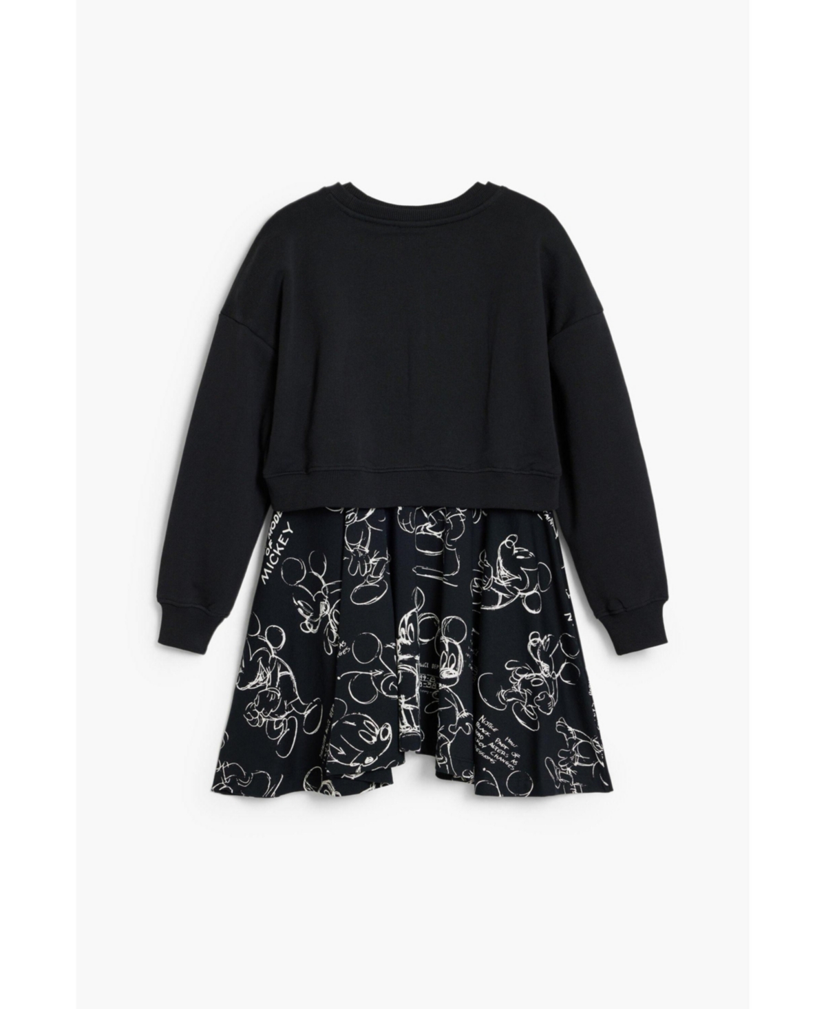 Desigual Girls Girls's 2-in-1 Mickey Dress In Black