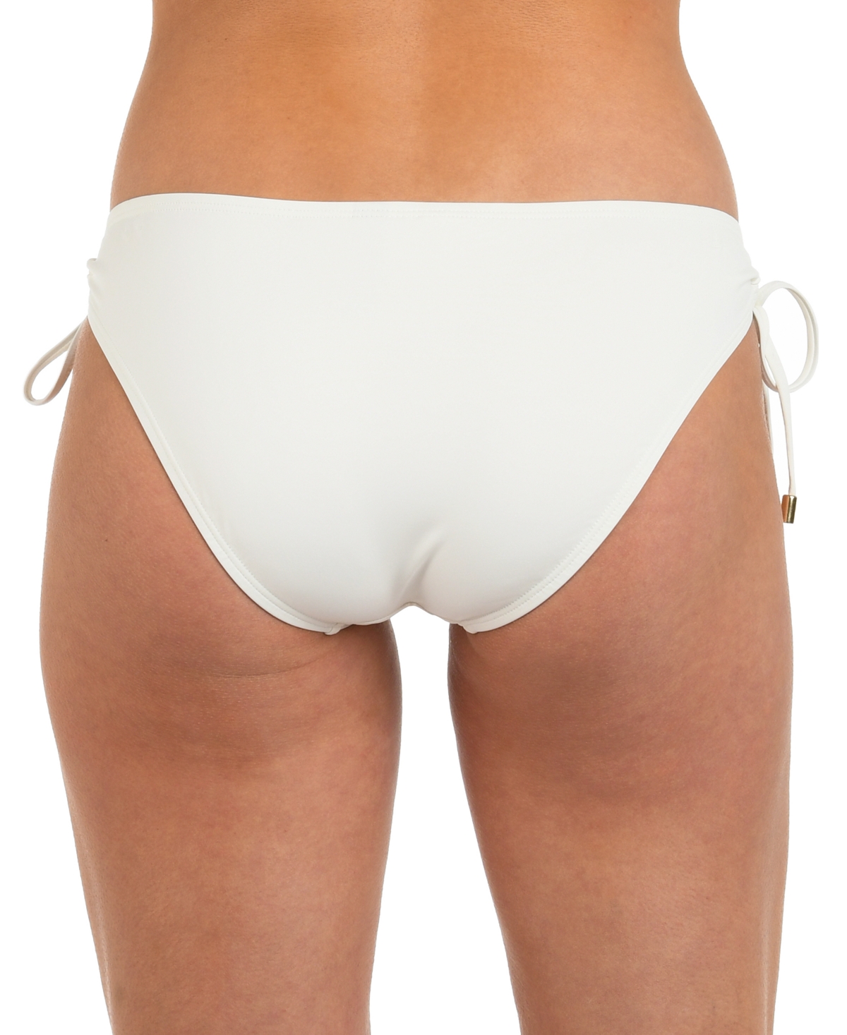 La Blanca Island Goddess Adjustable Hipster Bikini Bottoms In White