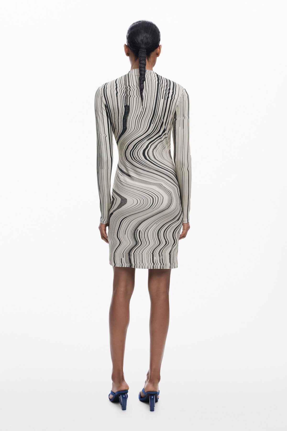 Desigual Women's Wavy striped dress