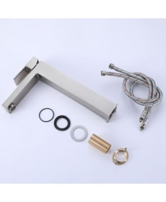 Single Hole Single Handle Bathroom Vessel Sink Faucet With Supply Hose