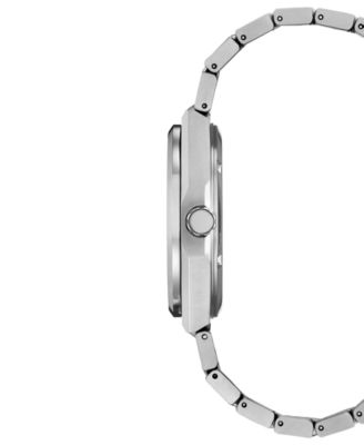 Eco-Drive Men's Zenshin Silver-Tone Super Titanium Bracelet Watch 40mm