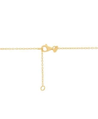 Cultured Freshwater Pearl (6 - 61/2mm) & Polished Rondelle Collar Necklace in 14k Gold-Plated Sterling Silver