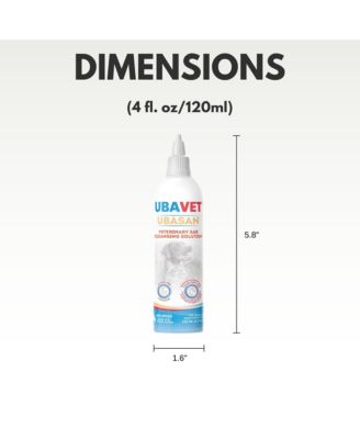 Vet Ear Cleansing Solution for Dogs & Cats – (4 fl oz / 120ml)