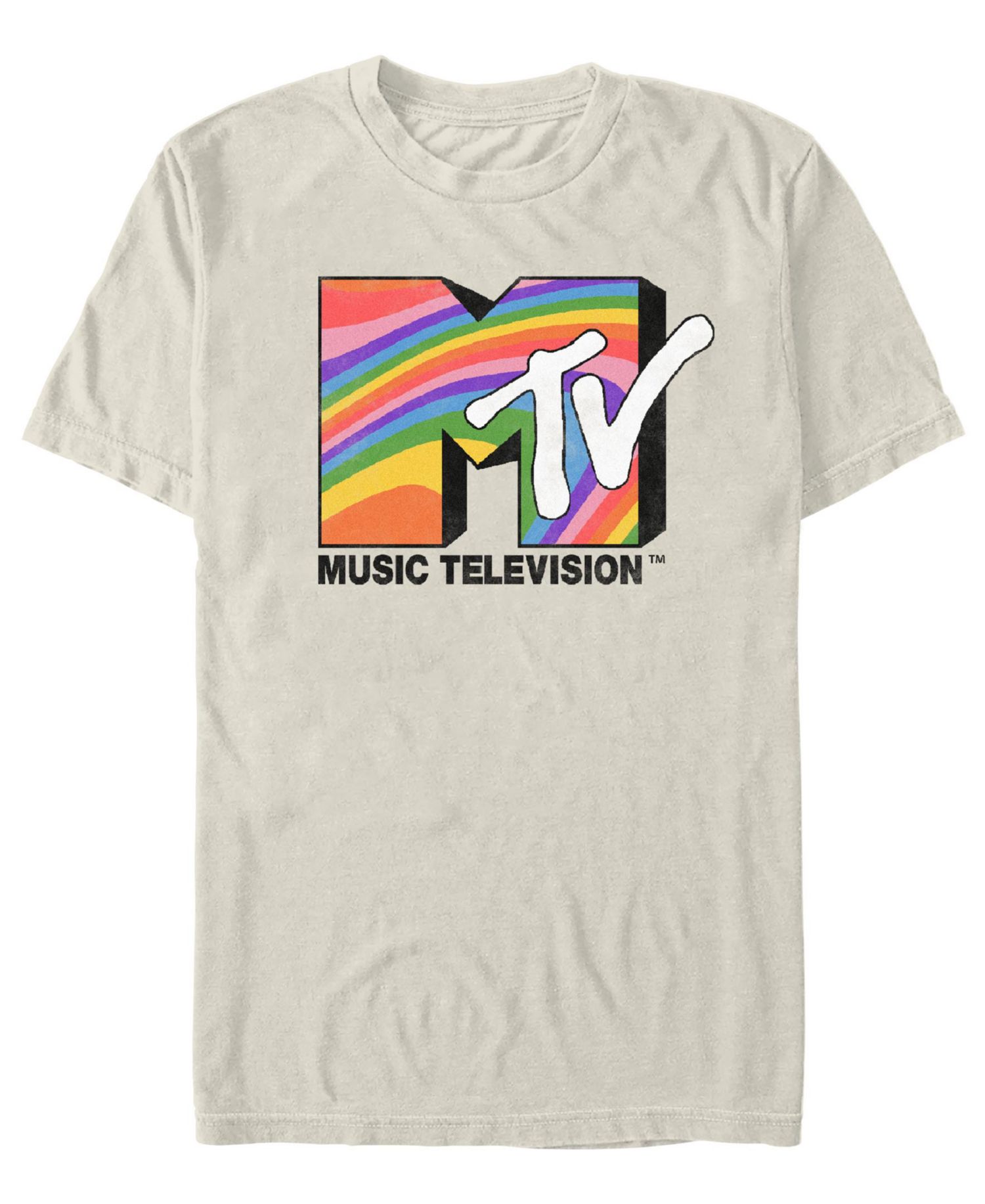 Men's Rainbow Television Short Sleeve T-Shirt
