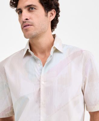 Men's Interstellar Patterned Shirt, Macy's Exclusive