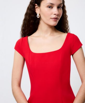 Women's Azra Twill Cap-Sleeve Mini Dress