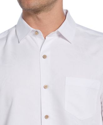 Men's Palm Print Short-Sleeve Button-Down Shirt