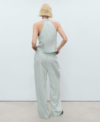 Women's Low-Rise Striped Pants