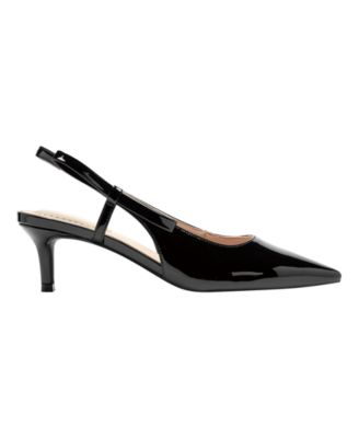 Women's Alilac Bow Slingback Kitten Heel Pumps