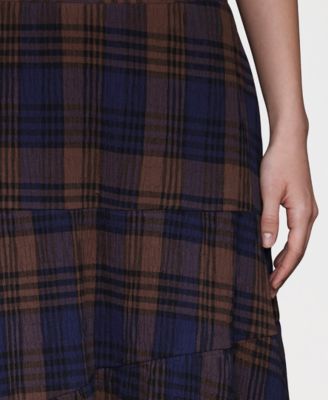 Women's Printed Tiered Maxi Skirt