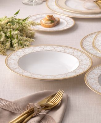 Trefolio Gold 12-Piece Dinnerware Set, Service For 4