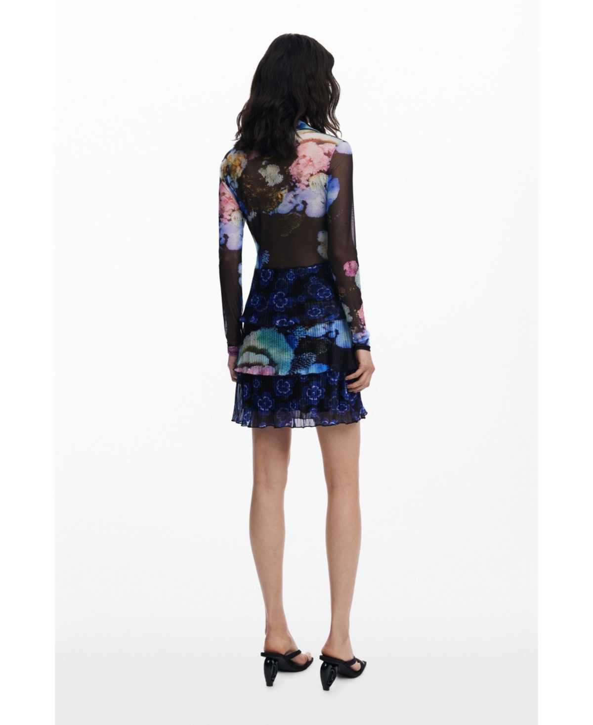 Desigual Women's Dress Designed By Mr. Christian Lacroix In Blue