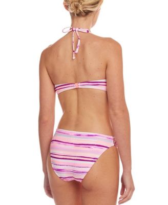 Women's Printed Crochet Bandeau Bikini Swimsuit Top Bra Sizing