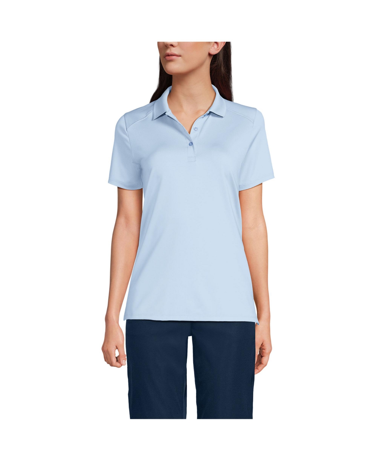 Women's Short Sleeve Feminine Fit Rapid Dry Polo Shirt - Red