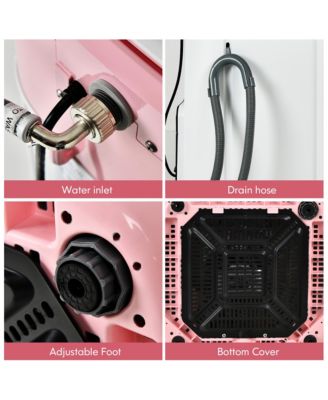 8lbs Portable Fully Automatic Washing Machine W/ Drain Pump