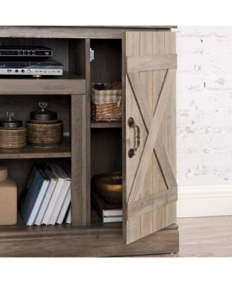 American retro Cabinet with Open and Closed Storage Space