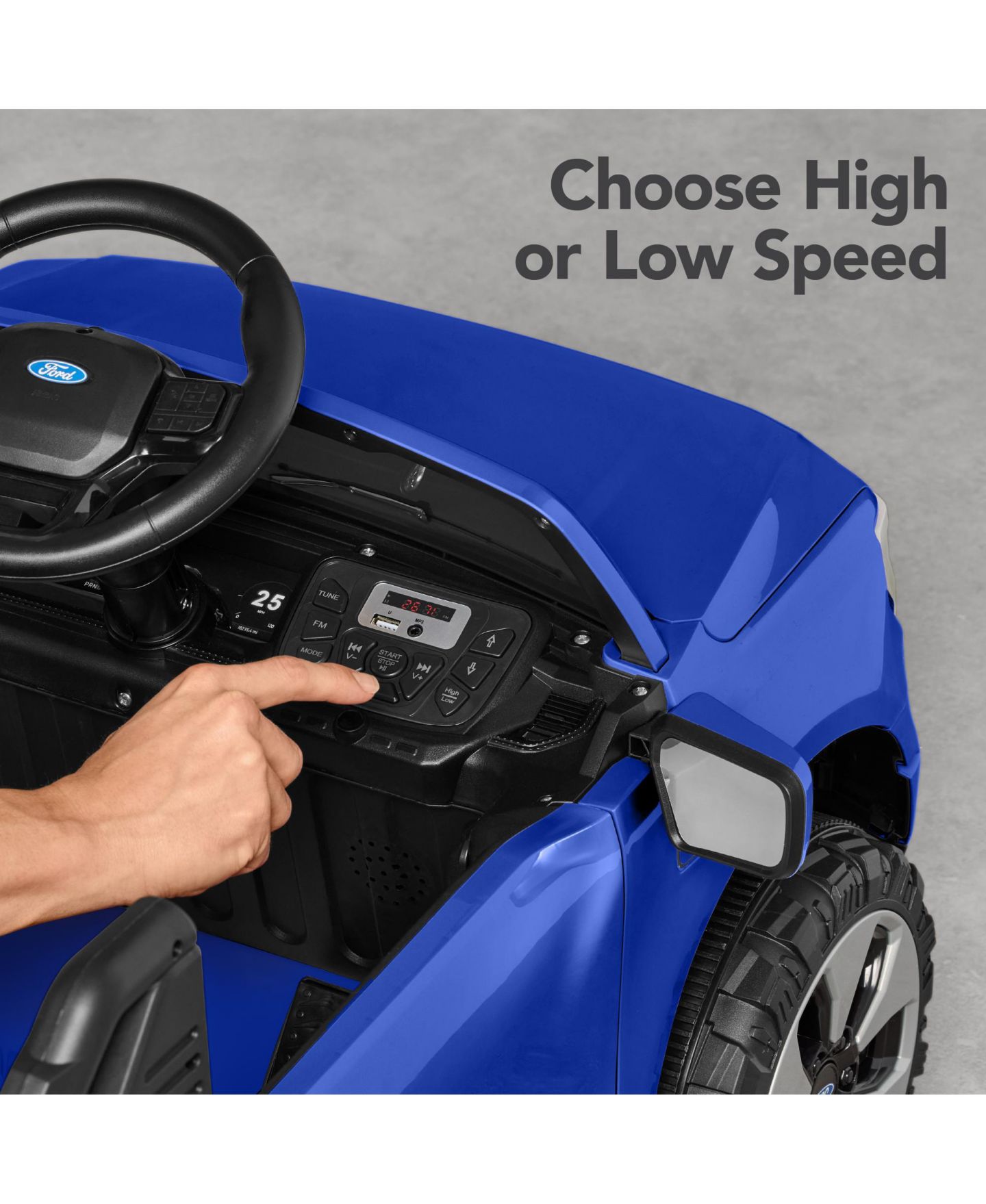 Детская игрушка Best Choice Products Ford Lightning 12V Powered Ride-On Car with Remote Control, 66 lbs., 3–6 лет, цвет: Синий — фото 6