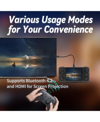 Retro Game Emulator 35xxh with a 64G Card Pre-Loaded Games 3.5'' IPS Screen Supports 5G WiFi Bluetooth HDMI and TV Output