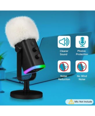 Wireless Microphone K66DG-US and D65W Microphone Furry Windscreen