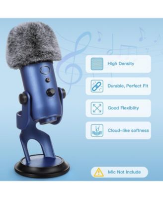 USB Microphone k66g Gold and Furry Microphone Cover Bundle