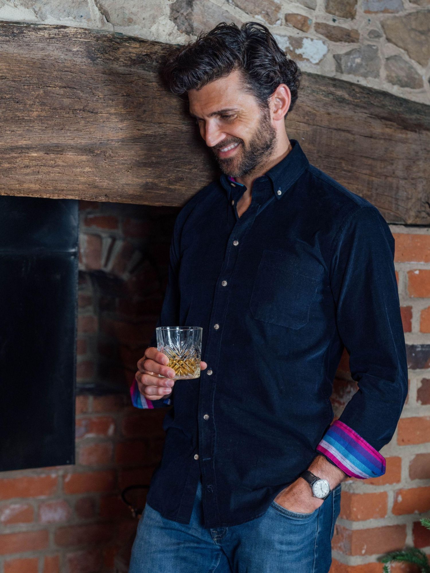 Men's Corduroy Long Sleeve Shirt