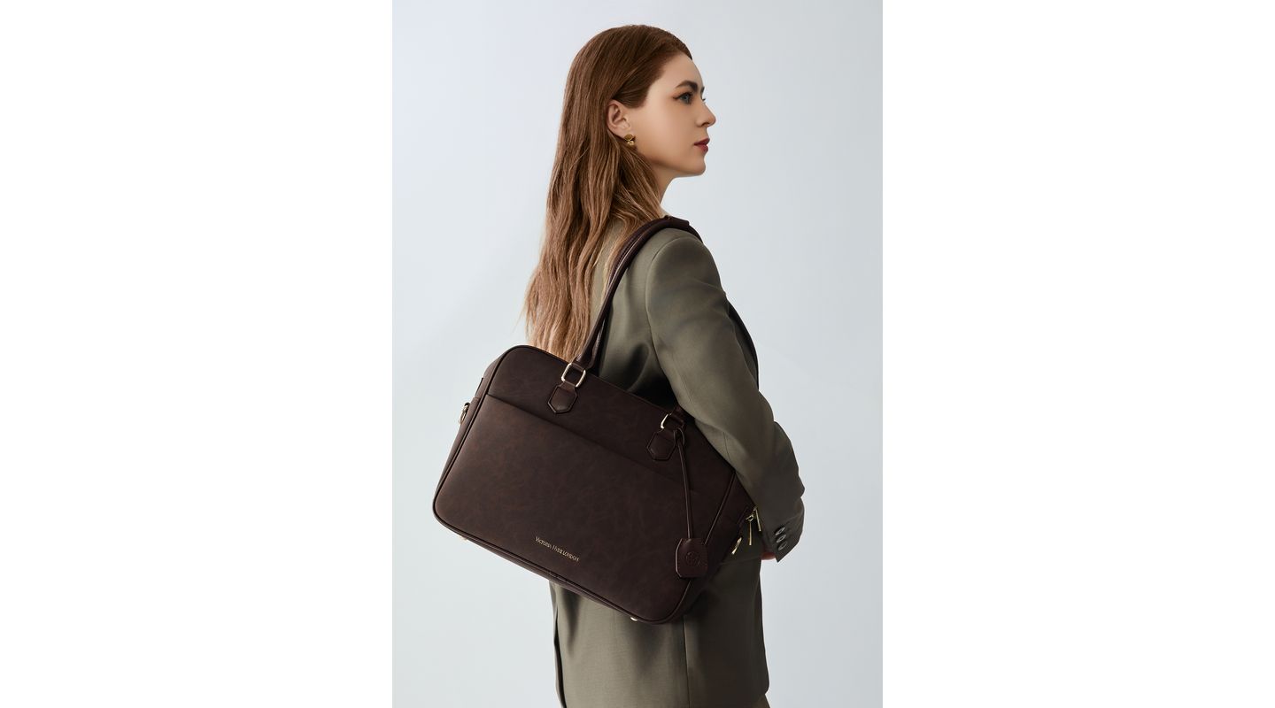 Женская сумка Victoria Hyde London Margaret L Handbag Top Zipper Travel, цвет: Коричневый — фото 4