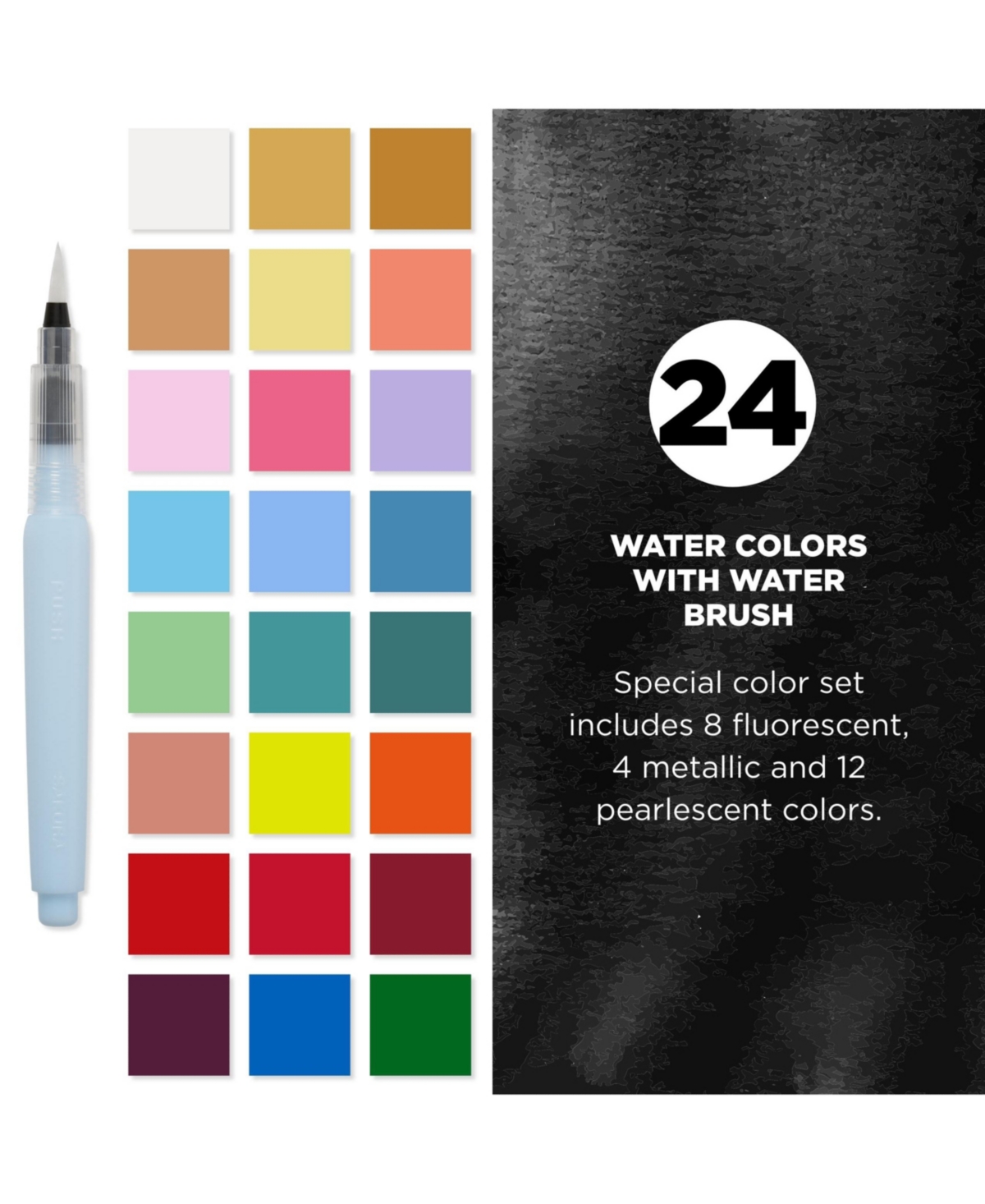 Sakura Pocket Set Koi Watercolor Kit, 24 Colors Count