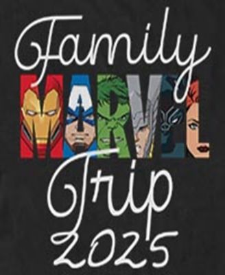 Avengers Men's Avengers Family Trip Short Sleeve T-Shirt