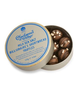 Charbonnel et Walker - Milk Sea Salt Billionaire Shortbread Truffles 8 Pieces