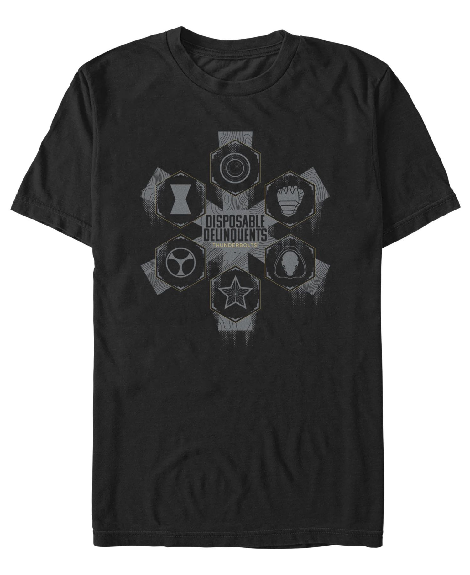 Men's Disposable Delinquents Logos Short Sleeve T-Shirt